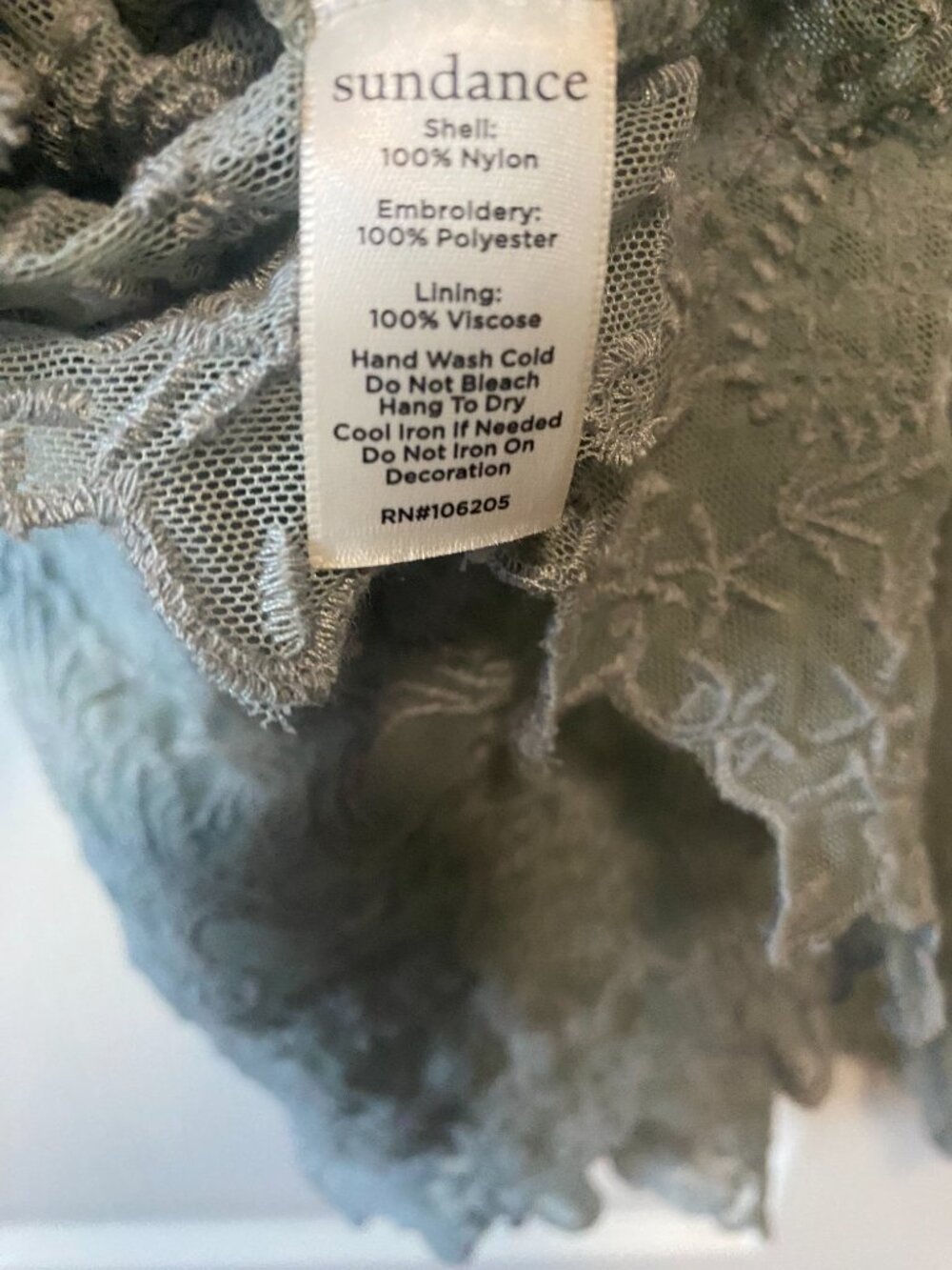 Sundance Catalog "Windflower Whisper" Lace Dress Cottagecore Whimsigoth - Picture 12 of 12